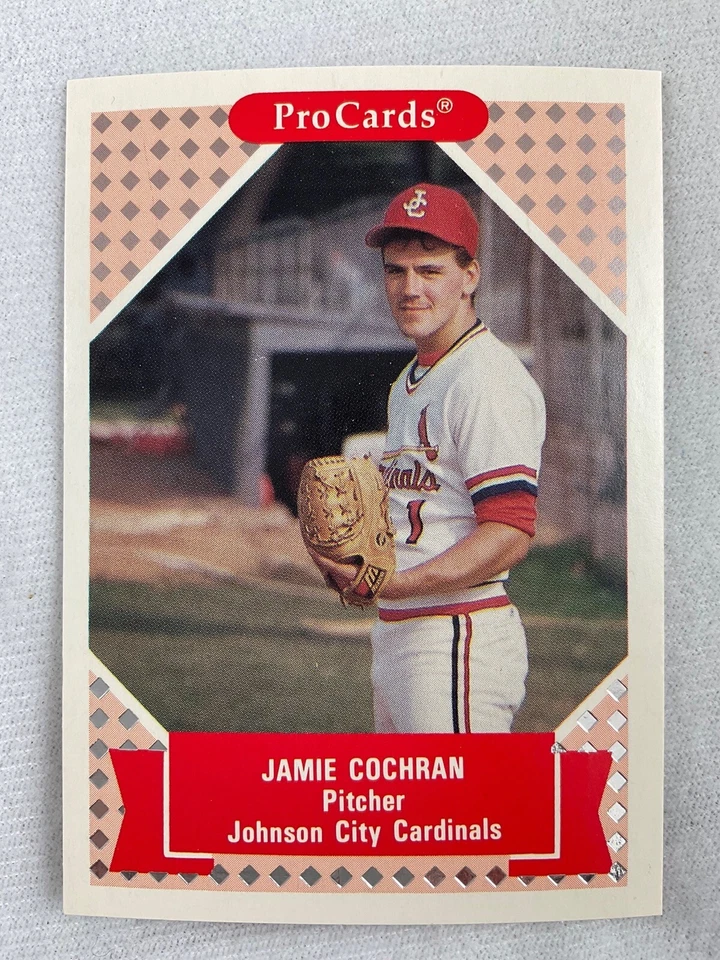 1991 Tomorrow's Heroes Baseball Card#327-Jamie Cochran, Johnson City Cardinals - Image 1 of 1