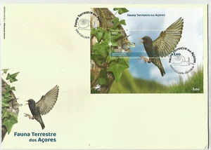 Azoren Block 77 Endemische Fauna der Azoren FDC - Imagen 1 de 1