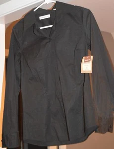 Damen COLDWATER CREEK modern geformtes Shirt - Knopf: schwarz. Größe: XS *neu mit Etikett* - Bild 1 von 2