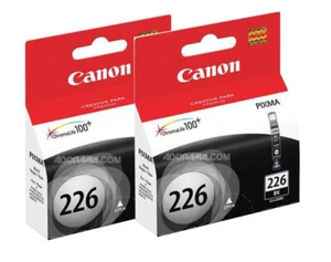Nuove cartucce di inchiostro originali Canon CLI-226 nero 2 pezzi PIXMA iP4820 MG5220 MX882  - Foto 1 di 3