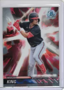 Seaver King 2024 Bowman Draft Plasma Power Insert #PP-9 Washington Nationals - Picture 1 of 2