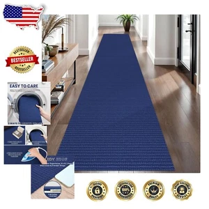 Braided 2.6x12' Washable Runner Rug – Non-Slip Indoor Hallway Essential - Picture 1 of 10