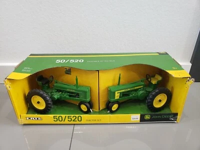 2 John Deere 1:16 Scale Ertl Die Cast Metal Model Tractors 50 & 520 ~New In Box! - Image 1 of 4