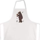 'Flute Playing Grizzly Bear' Unisex Cooking Apron (AP00067120)