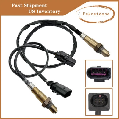 Sensor de oxígeno 2 piezas O2 apto para Audi A4 allroad A5 Quattro A6 Q5 2011-2017 2,0 L turbo Foto 1 de 4