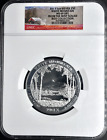 2013 5oz SILVER 25C White Mountain MS69 DPL Mint Sealed Box Collection NGC