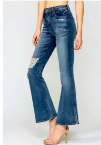 Hidden Jeans Happi Flare Distressed HD3728-M Size 25 - Picture 1 of 6