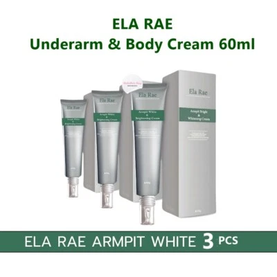 3 PCS. ELA RAE Armpits Underarm White Body Cream Skin Care Black Elbows Smooth - Image 1 of 4