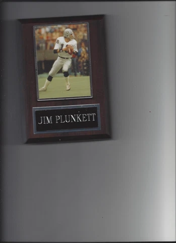 JIM PLUNKETT PLAQUE OAKLAND RAIDERS LA FOOTBALL NFL Cover