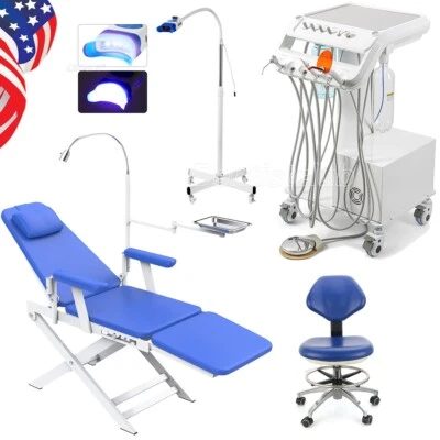 Dental Mobile Delivery Unit Cart Air Compressor 4H/Chair /Teeth Whitening Lamp - Image 1 of 4