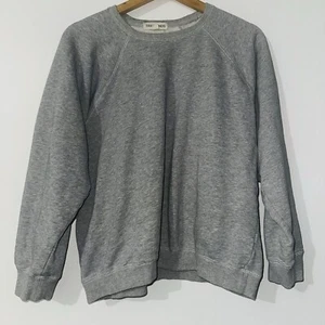 Sudadera gris Tradlands LG 100 % algodón pulóver hecha éticamente RN 155533 Crew - Imagen 1 de 9