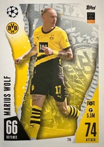 #215 Marius Wolf Borussia Dortmund - Card Match Attax 2023/24 Topps