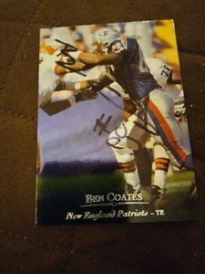 Ben Coates Autographed Trading Card New England Patriots NFL  - Picture 1 of 2