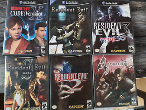 Resident Evil 0 1 2 3 4 Code Veronica X Nintendo Gamecube GCN Lot for sterogle_0