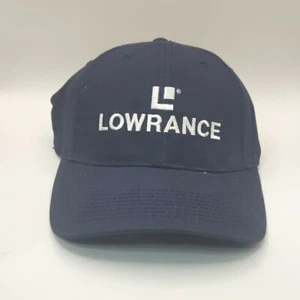 Vintage NOS Lowrance Trucker Cap Adjustable Back Made In USA Blue Fishing. - Picture 1 of 5