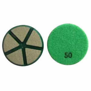 3" Ceramic Transitional Concrete Diamond Grinding Pads, Set of 3, #50 Grit - Picture 1 of 3