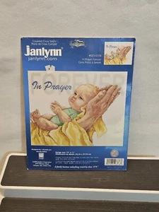 Janlynn In Prayer Forever Counted Cross Stitch Kit 14x 11” Folded Hands Baby New - Picture 1 of 5