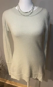 Cynthia Rowley 100% Cashmere Sweater Women's M Light Mint Green Soft Knit - Picture 1 of 11