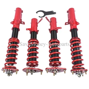 For Toyota Corolla 88-99 AE92-AE111 Coilover Spring & Shock Assembly Front Rear - Picture 1 of 12