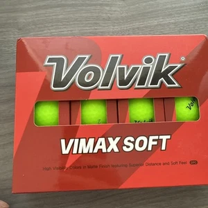 Volvik New Vimax Soft Golf Balls Lime Green High Visibility 1 Dozen Brand New! - Picture 1 of 2