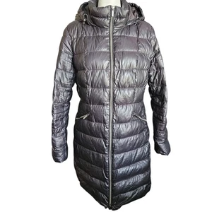 Lands’ End 700 gefütterter Damen-Daunenmantel mit Kapuze schwarz Größe Small 6-8 defekt - Bild 1 von 15