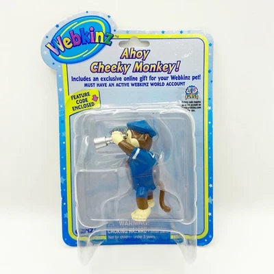 Figura Juguete Mono Descarado Webkinz Ahoy Nueva con Código Serie 2 Foto 1 de 3