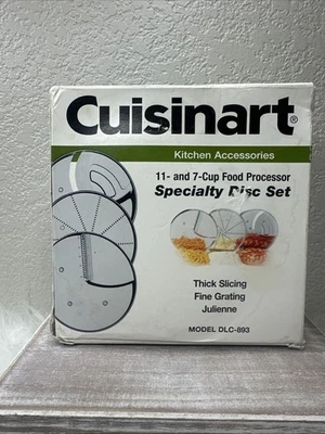 Juego de discos especiales Cuisinart DLC-893 NUEVO SELLADO ENVÍO RÁPIDO Foto 1 de 3