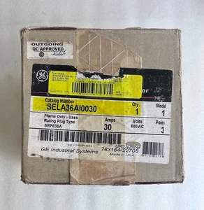 GE SELA36AI0030 30 Amp 600 VAC 3-polig Spectra RMS Leitungsschutzschalter NEU - Bild 1 von 3