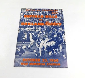 1960 Oakland Raiders at Buffalo Bills AFL Football Program 10-23-60 - Picture 1 of 9