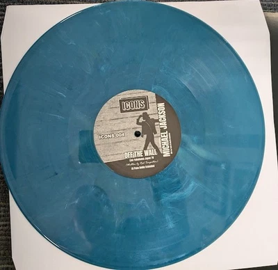 Michael Jackson - Off the Wall Live -  12"  Blue Marble Vinyl  Single  - New! - Imagem 1 de 4