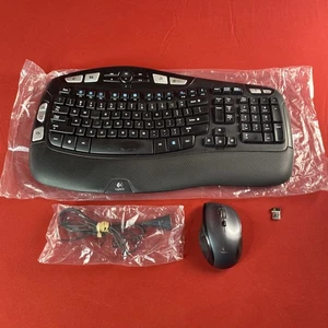 Logitech (K350) Wireless Keyboard W/Palm Rest, M705 Mouse & USB Dongle - Picture 1 of 13