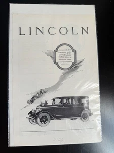 Lincoln Motor Company Dietrich Limousine Auto Zeitschrift Werbung Original 1926 - Bild 1 von 3