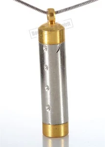 Silver Plated Mezuzah Necklace LUCKY charm Pendant Jewelry Judaica Kabbalah - Picture 1 of 6