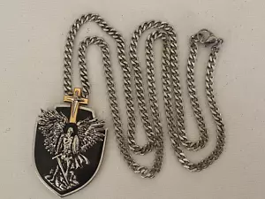 "Strength Of St. Michael" Pendant Necklace For Son. The Bradford Exchange - Picture 1 of 7