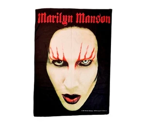 Marilyn Manson face flag 75x105cm Vintage Rare - Picture 1 of 5