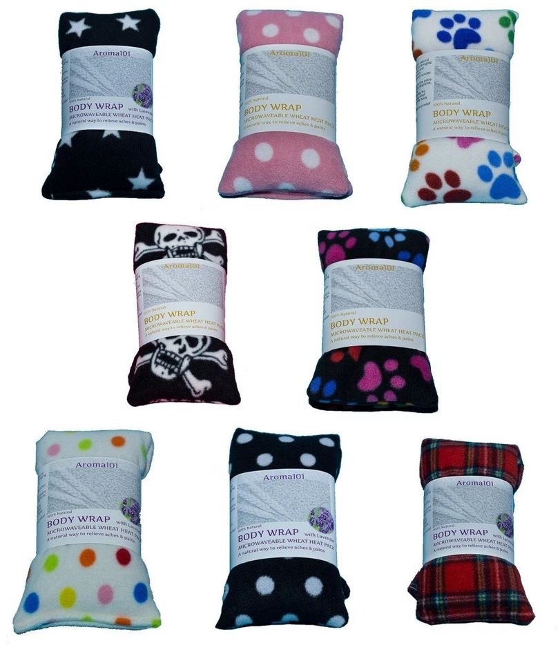 Bedruckte Weizenwärmepackungen Körperwickel Lavendel duftenlos Mikrowelle Wärmetasche Relief - Bild 1 von 1