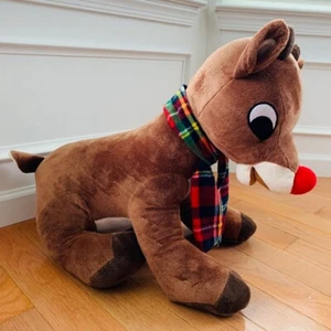 Rudolph das Rentier mit der roten Nase groß 24 Zoll groß Plüschtier Weihnachtsspielzeug Dan Dee Sammler - Bild 1 von 9