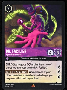 Disney Lorcana TCG - Dr. Facilier Agent Provocateur - 37/204 - Rare - Regular NM - Picture 1 of 2