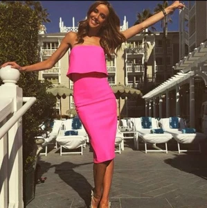 Kookai dress Celine Hot Pink Size 34 Bec Judd - Picture 1 of 7