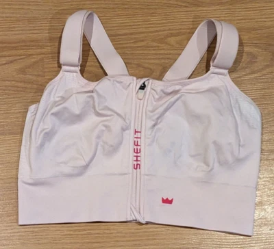 Sujetador deportivo de bajo impacto SHEFIT rosa cierre frontal ajustable 110005 - 4Luxe Foto 1 de 3