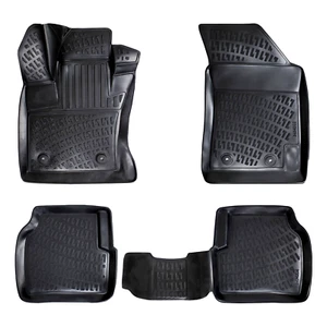 Car Floor Mats Liners For Jeep Compass 2017-2024 All Season Heavy Duty Auto Rugs - Picture 1 of 12