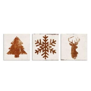 Quadro Christmas Mood Set 3pz Quadro arredo soggiorno Quadro natalizio Declea - Picture 1 of 4