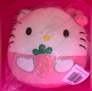 Squishmallow 8” Hello Kitty Strawberry PLUSH NEW - Picture 1 of 2