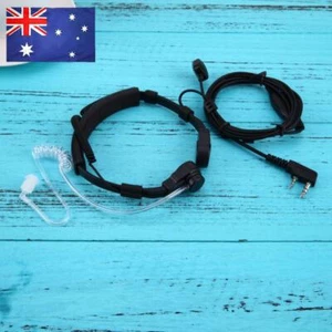 Acoustic Tube Earpiece Headset Mic 2 Pin Covert PTT Throat Mic for Baofeng UV5R - Zdjęcie 1 z 6