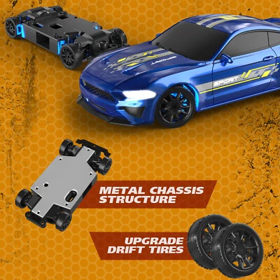 1:43 2.4G RC Drift Car Auto Rennfahrzeuge 4WD RTR Spielzeugauto Lichter 15km/h - Bild 1 von 4