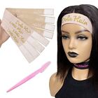 4pcs Elastic Bands For Wig Sparkle Glitter Lace Melting Band Luxury Gold Embroid