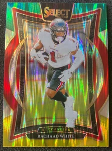 2024 Panini Select #88 Rachaad White GREEN YELLOW Shock Prizm. Tampa Bay Buccs - Picture 1 of 2