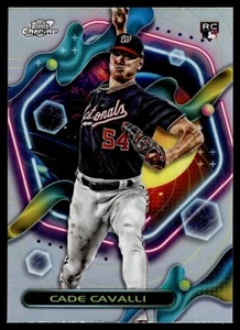2023 Topps Cosmic Chrome CADE CAVALLI REFRACTOR #199 NATIONALS RC - Picture 1 of 2