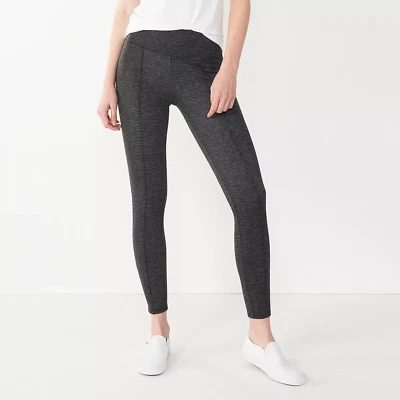 Leggings Ponte Nine West Para Mujer Costuras Control Abdomen M Largos y L Largos Gris Foto 1 de 4