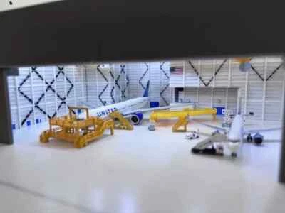 3D gedruckter 1/400 Flugzeugwartungshangar am Flughafen Los Angeles Dulles Modell - Bild 1 von 4